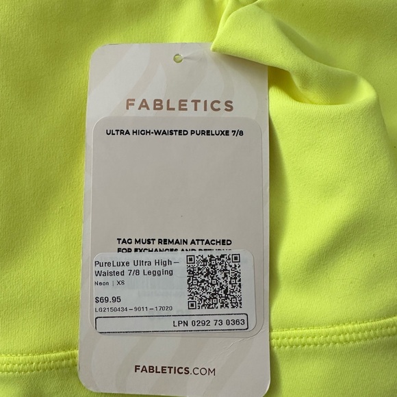Fabletics PureLuxe Ultra High Waisted 7/8 Leggings NWT - Picture 10 of 10
